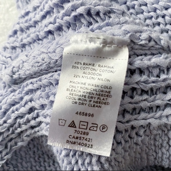 Loft Periwinkle Belled Sleeve Sweater - Picture 5 of 7